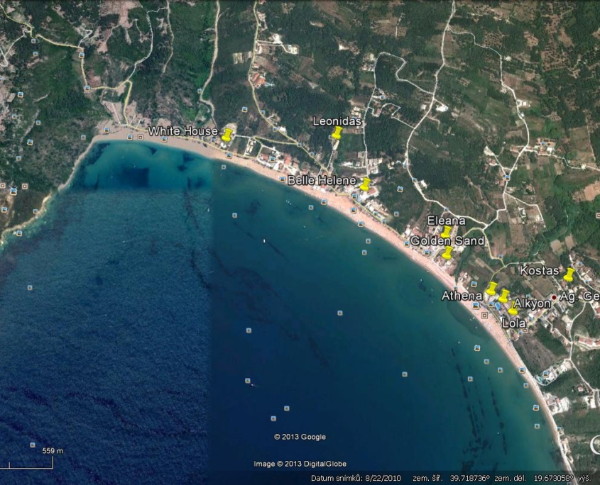 Agios Georgios Pagon with capacities 2013